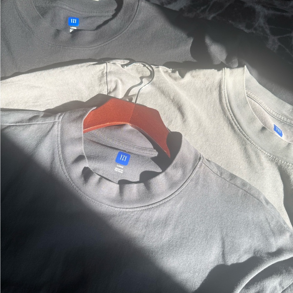 Set of Three Gray T-Shirts